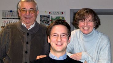 Der Familienbetrieb mit Ellen, Christian und Hermann Pfeiffer im Jahre 2006.